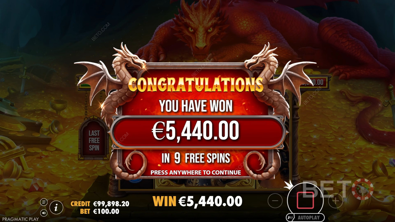 Выиграйте 15 000x вашу ставку в онлайн слоте Sleeping Dragon!