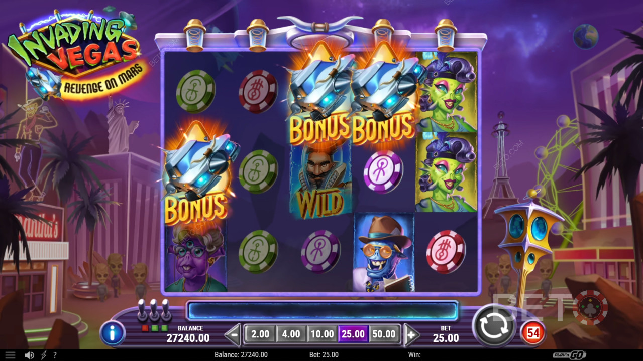 Invading Vegas Revenge on Mars Играть Бесплатно