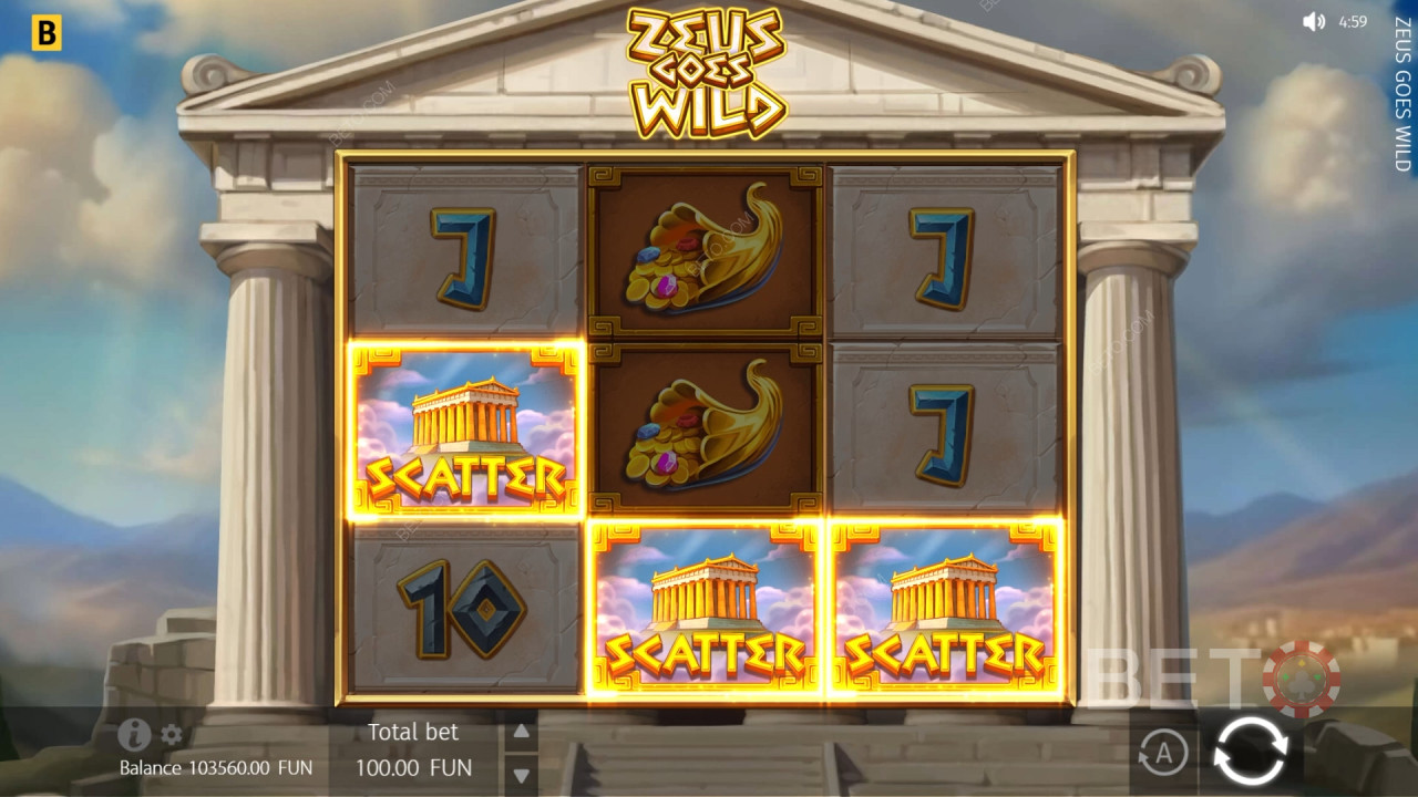 Zeus Goes Wild Review by BETO Slots