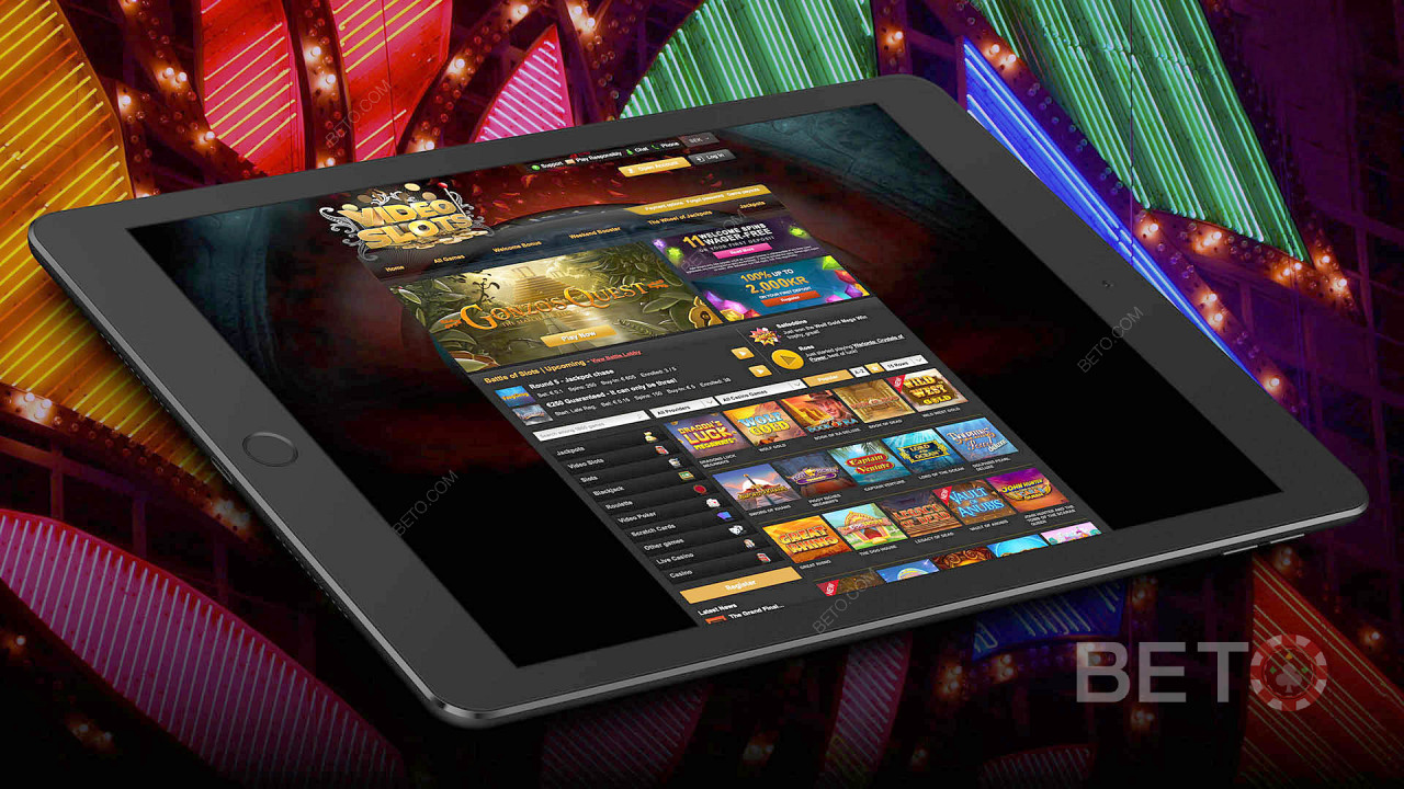 Мобильное казино VideoSlot - планшеты, смартфоны