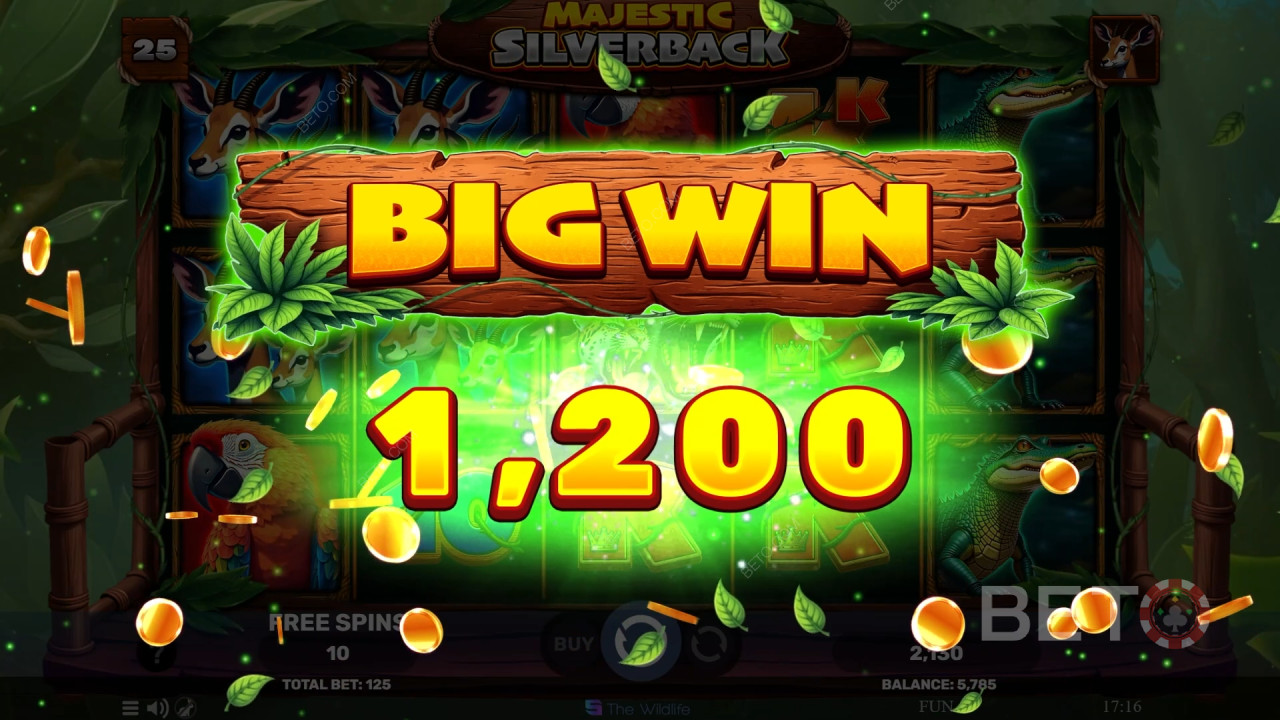 Выиграйте 500x вашу ставку в онлайн слоте Majestic Silverback!