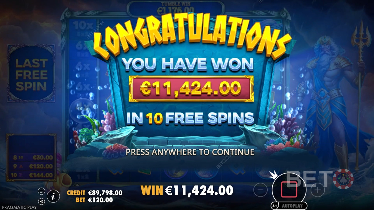 Выиграйте 5 000x вашу ставку в игровом автомате Waves of Poseidon!