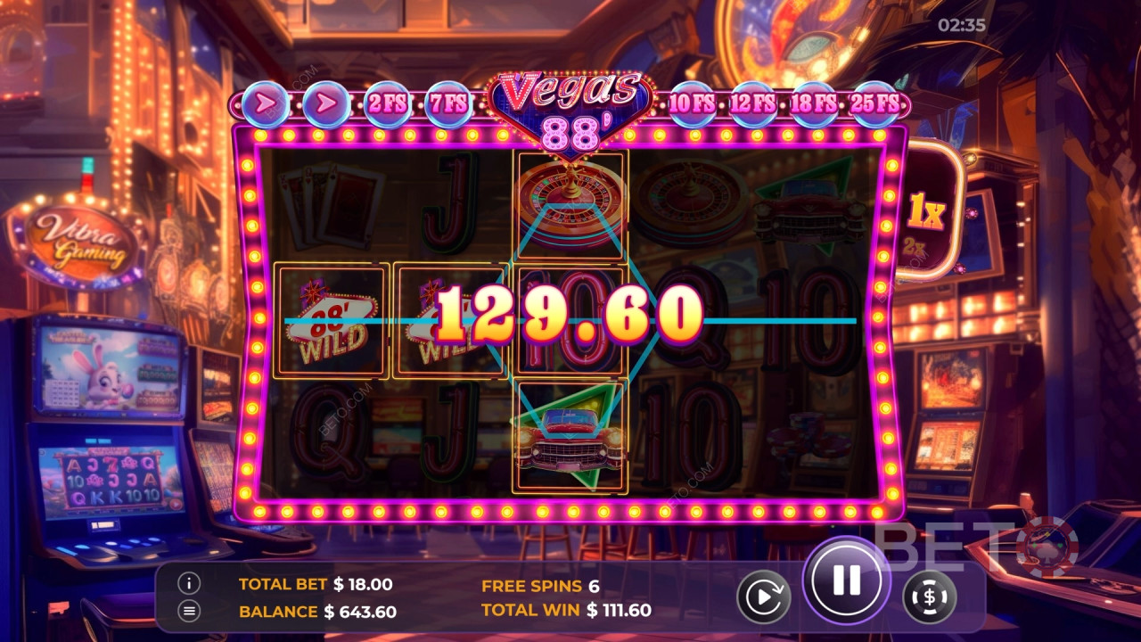 Как играть в Vegas 88 от Vibra Gaming