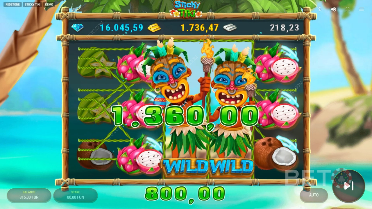 Обзор Sticky Tiki от BETO Slots