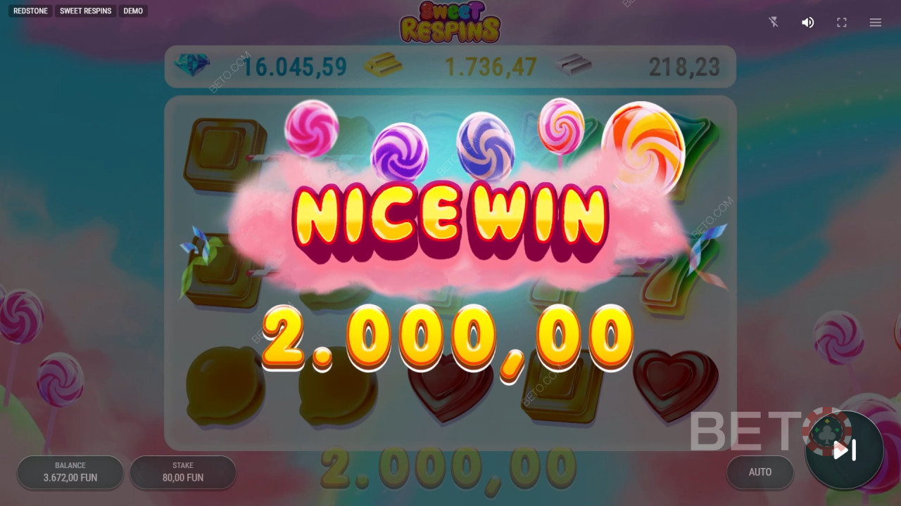 Обзор Sweet Respins от BETO Slots