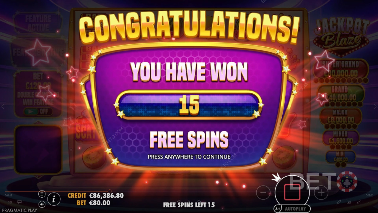 Выиграйте 5 000x вашу ставку в слоте Jackpot Blaze!