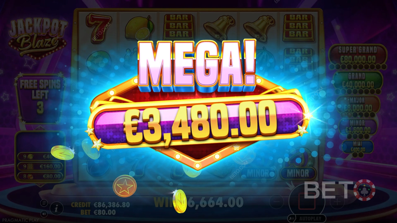 Бонусные функции, объясненные в Jackpot Blaze by Pragmatic Play