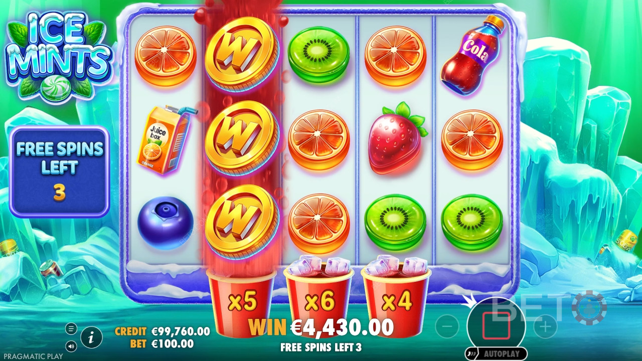 Выиграйте 10 000x вашу ставку в онлайн слоте Ice Mints!