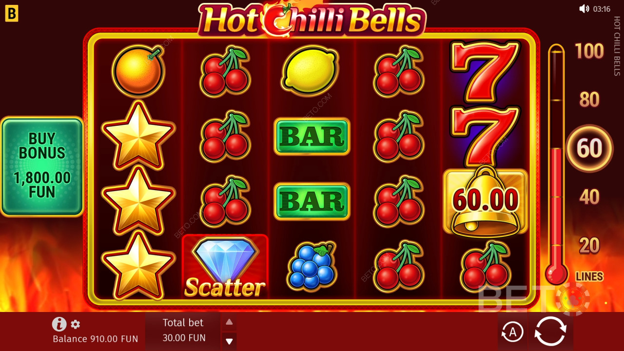Как играть в Hot Chilli Bells от BGaming