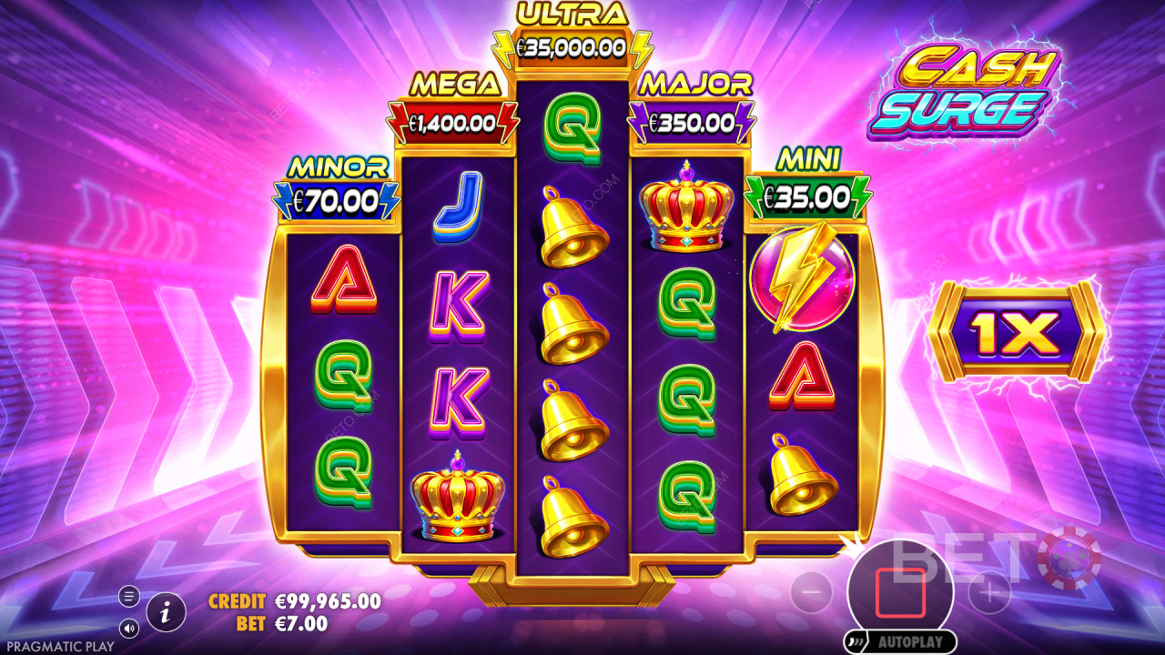 Выиграйте 5 000x вашу ставку в слоте Cash Surge!
