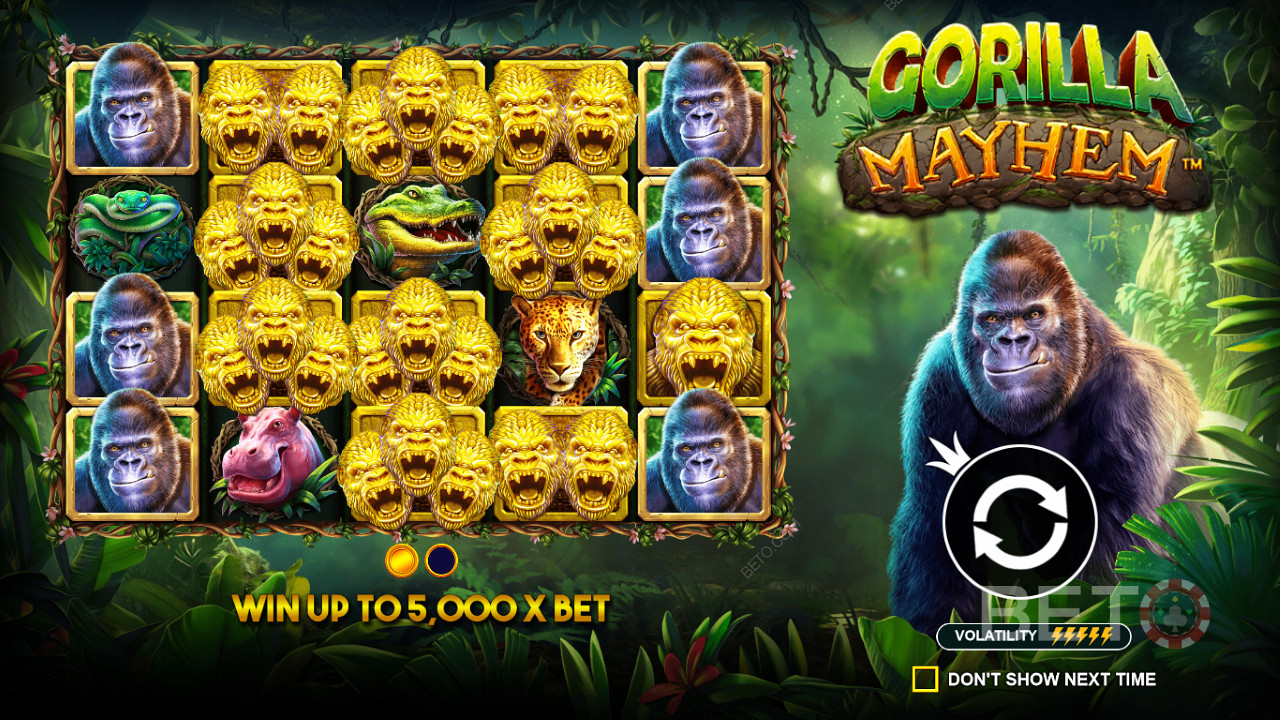 Символы Золотой Гориллы играют важную роль в слоте Gorilla Mayhem