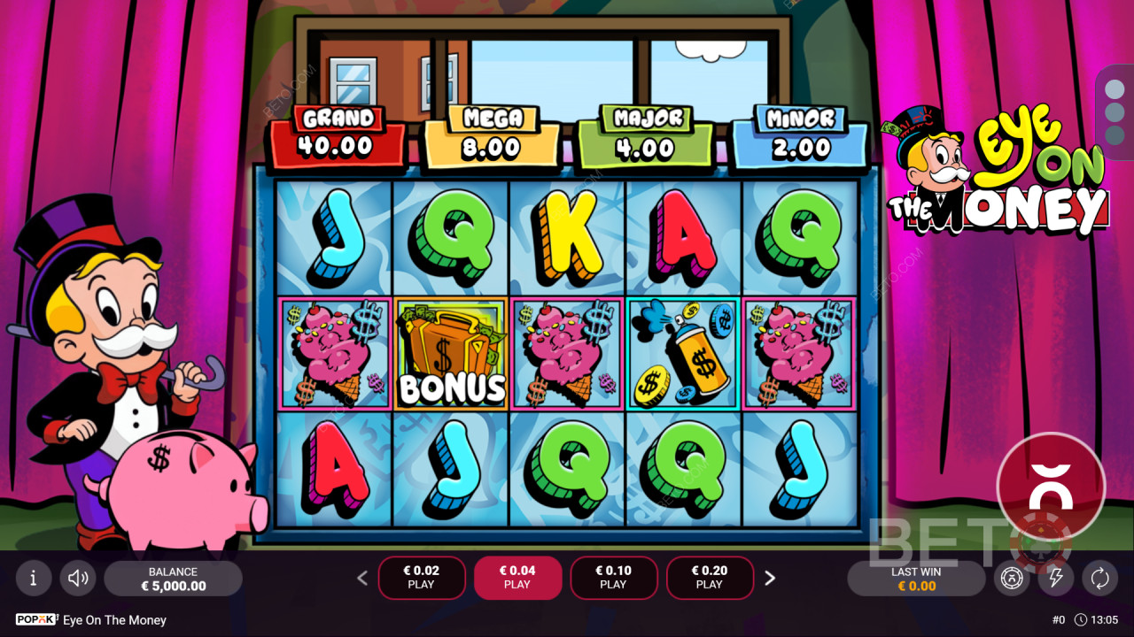 Как играть в автомат Eye on the Money от Popok Gaming