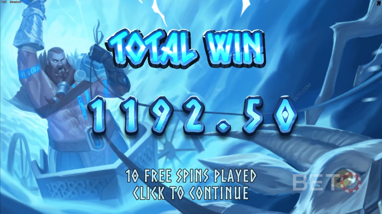 Выиграйте 15 000x вашу ставку в видеослоте Stormborn!
