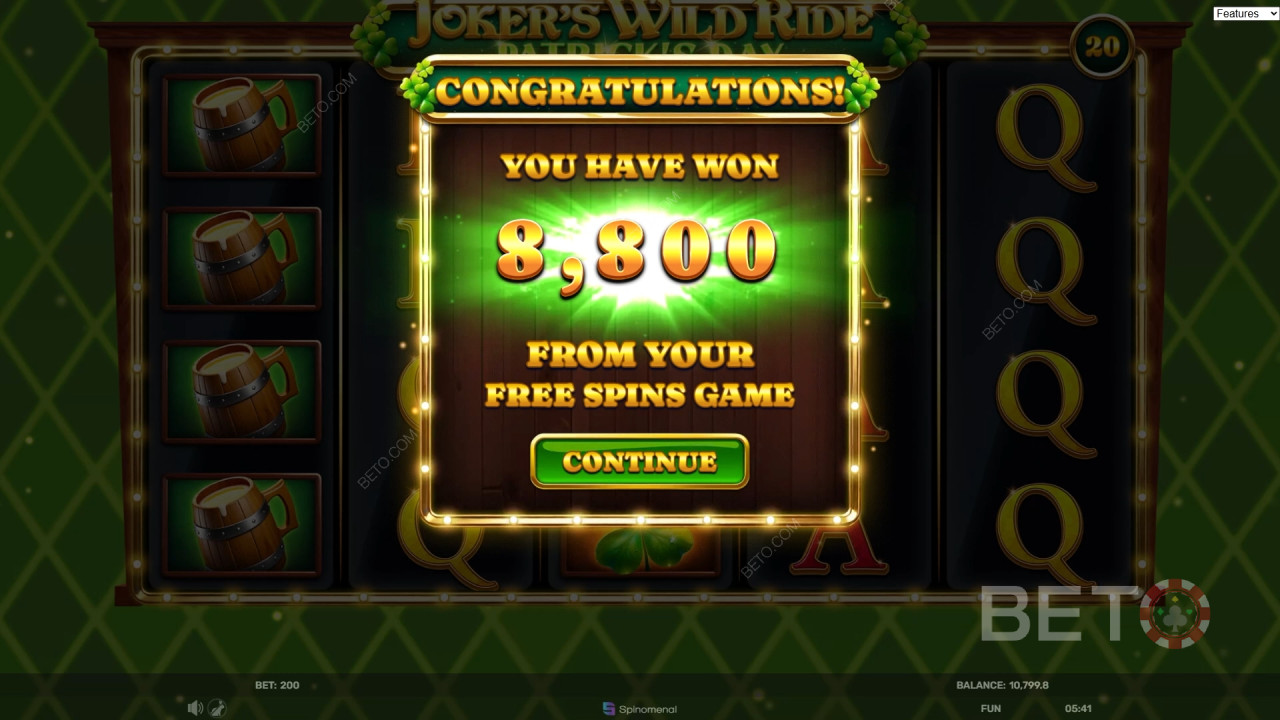 Joker's Wild Ride Patrick's Day Играть Бесплатно