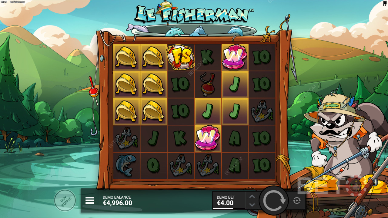 Бонусные функции, объясненные в Le Fisherman by Hacksaw Gaming