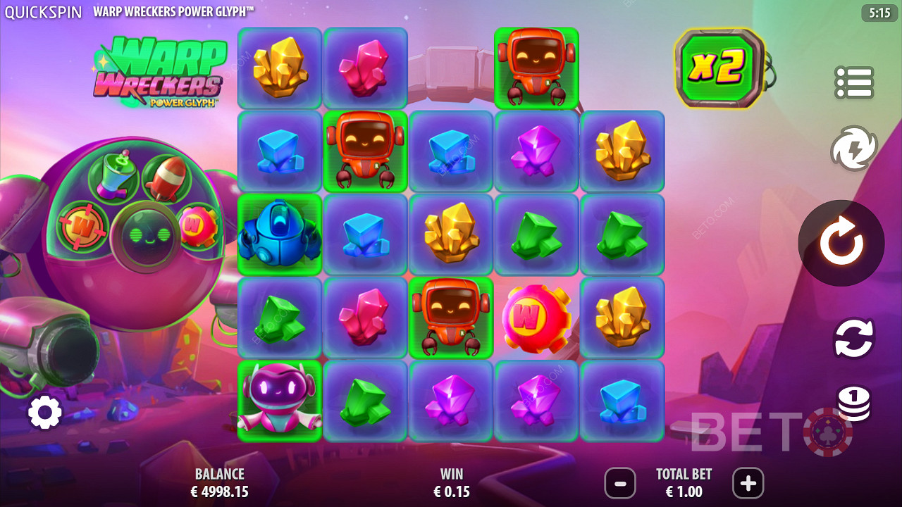 Warp Wreckers Power Glyph Играть Бесплатно