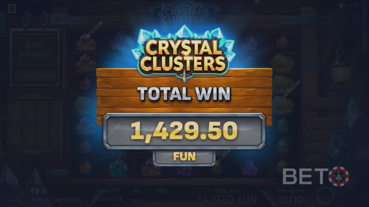 Выиграйте 5 000-кратную сумму своей ставки в онлайн-слоте «Crystal Clusters»!