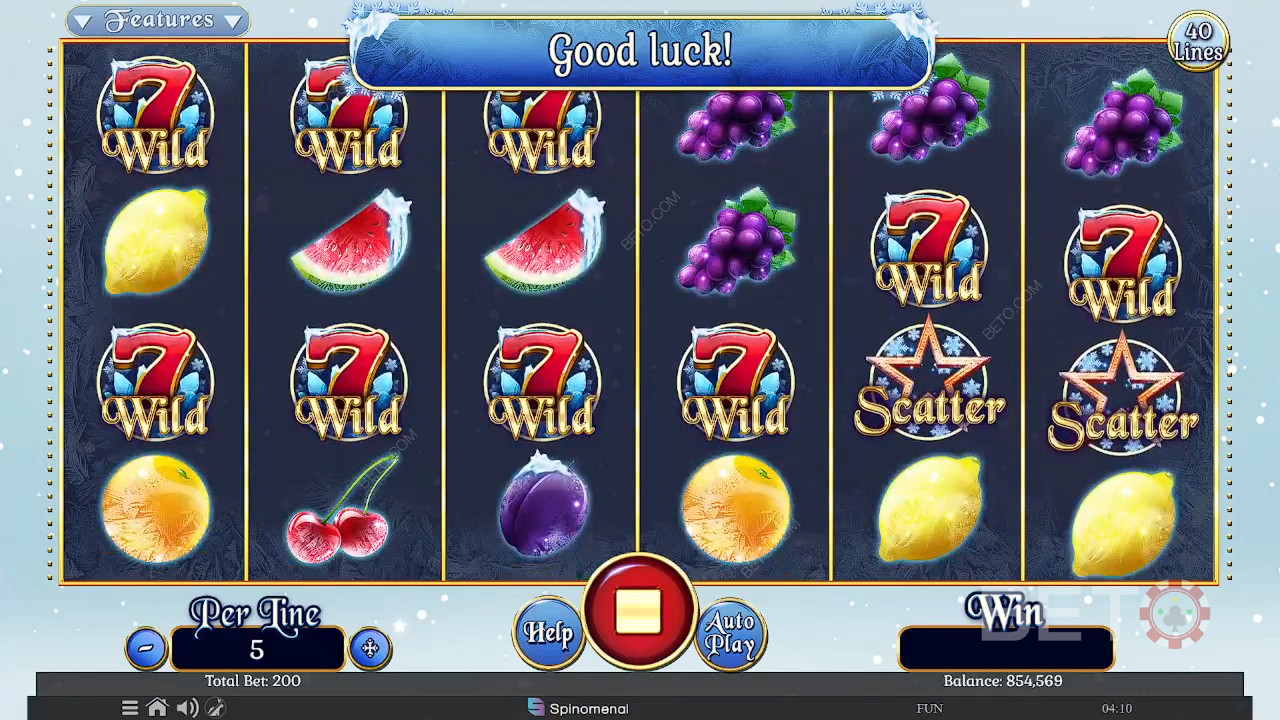 Fruits On Ice Collection 40 Lines Играть Бесплатно