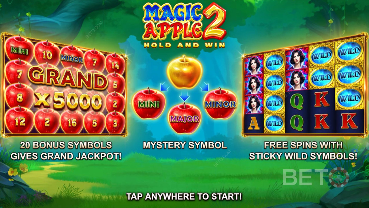 Бонусные функции в Magic Apple 2 Booongo