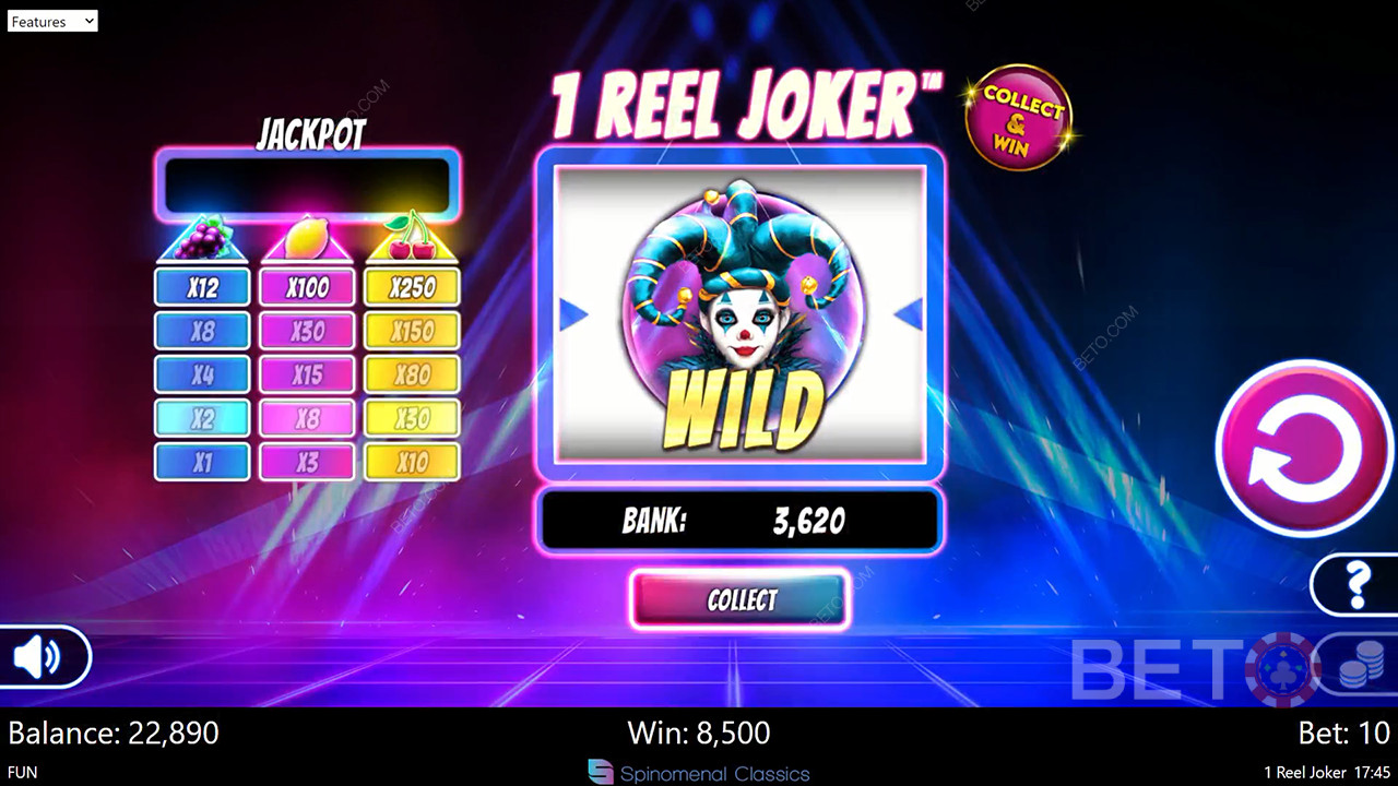 Обзор 1 Reel Joker от BETO Slots