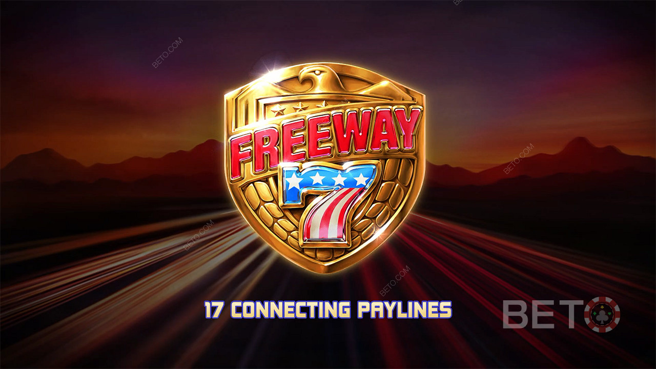 17 линий выплат помогут вам получить больше выигрышей в слоте Freeway 7