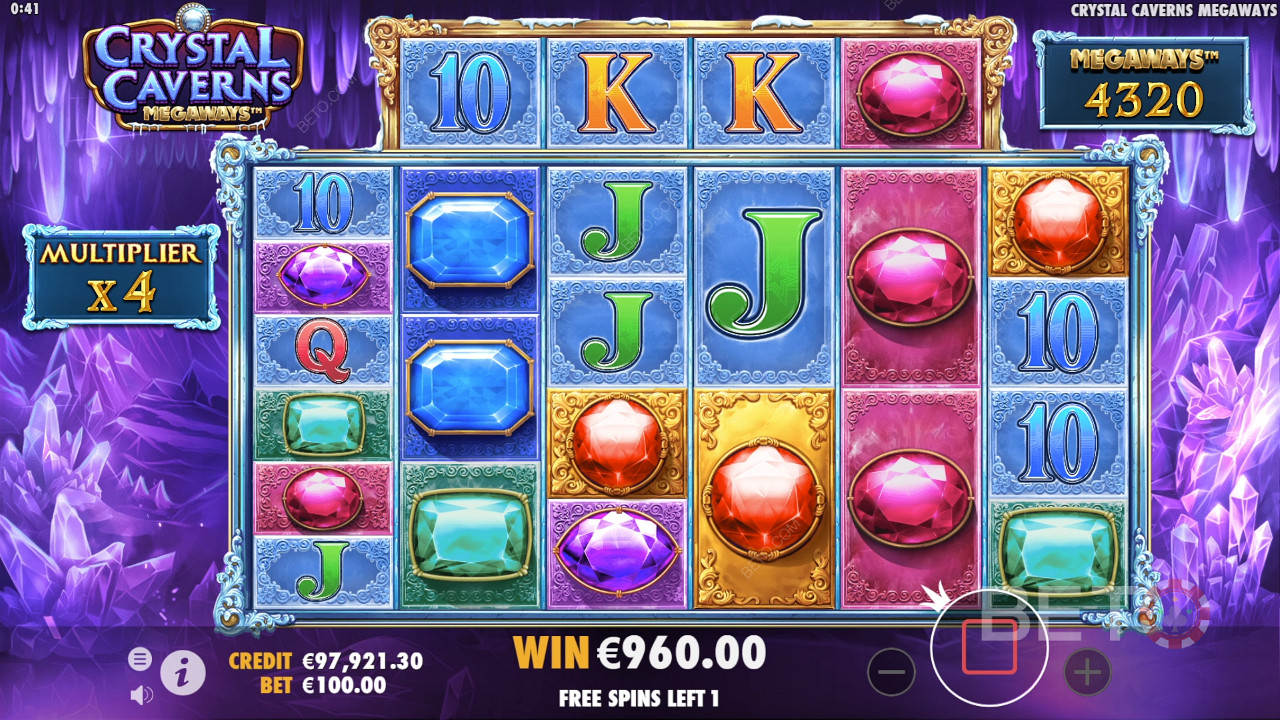 Обзор Crystal Cavern Megaways от BETO Slots