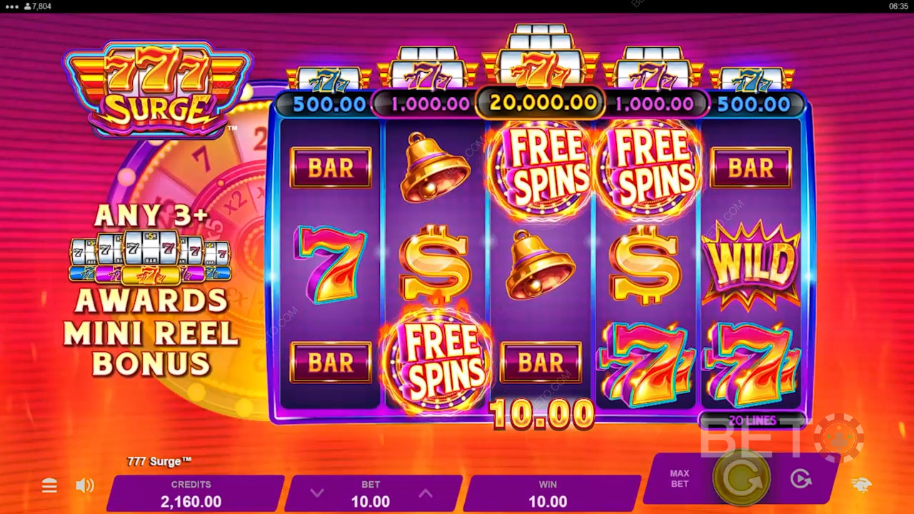 Обзор 777 Surge от BETO Slots