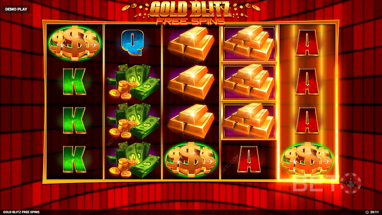 Gold Blitz Free Spins Review by BETO Slots