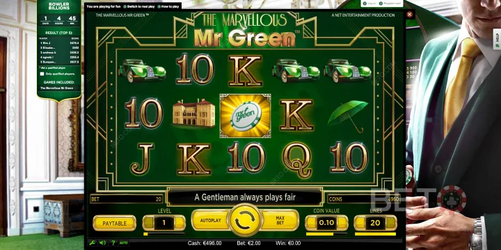 Лучшее место в Интернете для игры в онлайн слоты - это игровой сайт Mr Green.