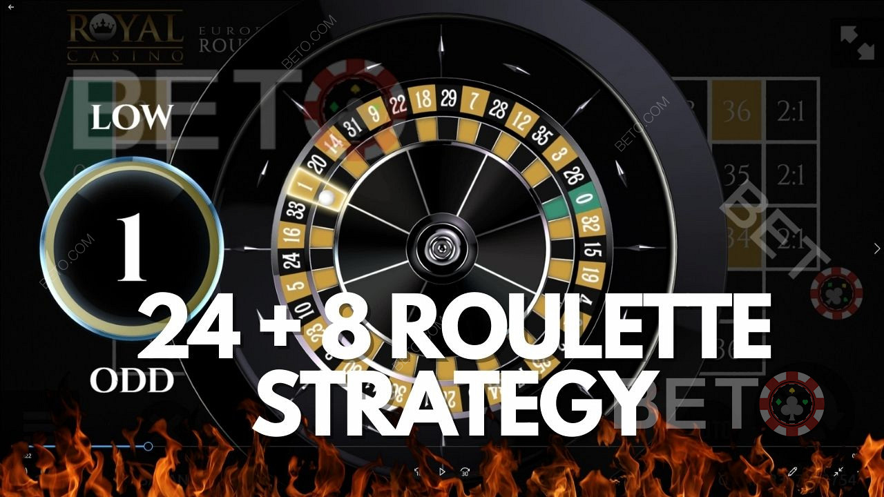 Стратегия рулетки 24 + 8 - объяснение системы ставок в казино