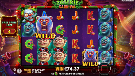 Zombie Carnival игровой автомат - бесплатнуе игр и рецензии (2023)